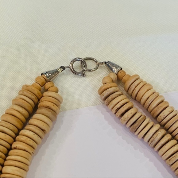 💐5/25 Natural wood double strand spike unique statement - Picture 3 of 7